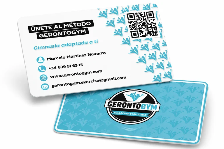GerontoGym, tarjetas de visita.